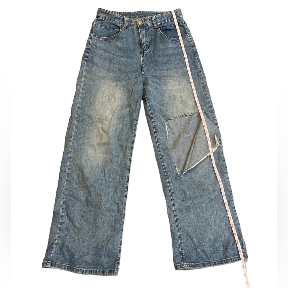 High-waisted Wide Leg Jeans